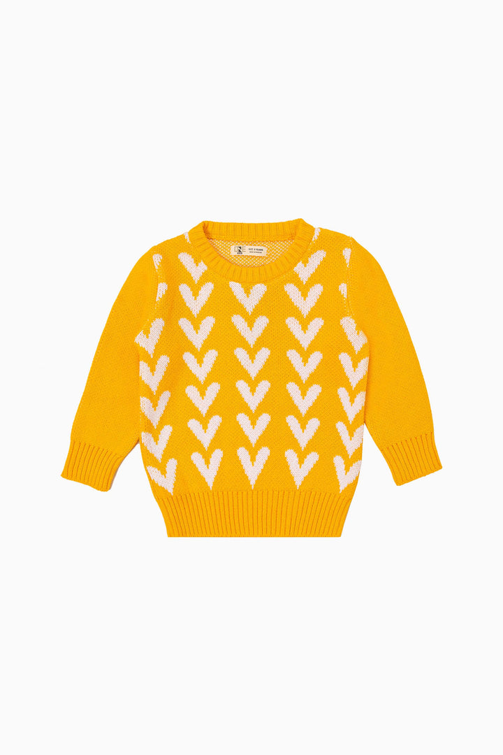 Jacquard Heart Sweater