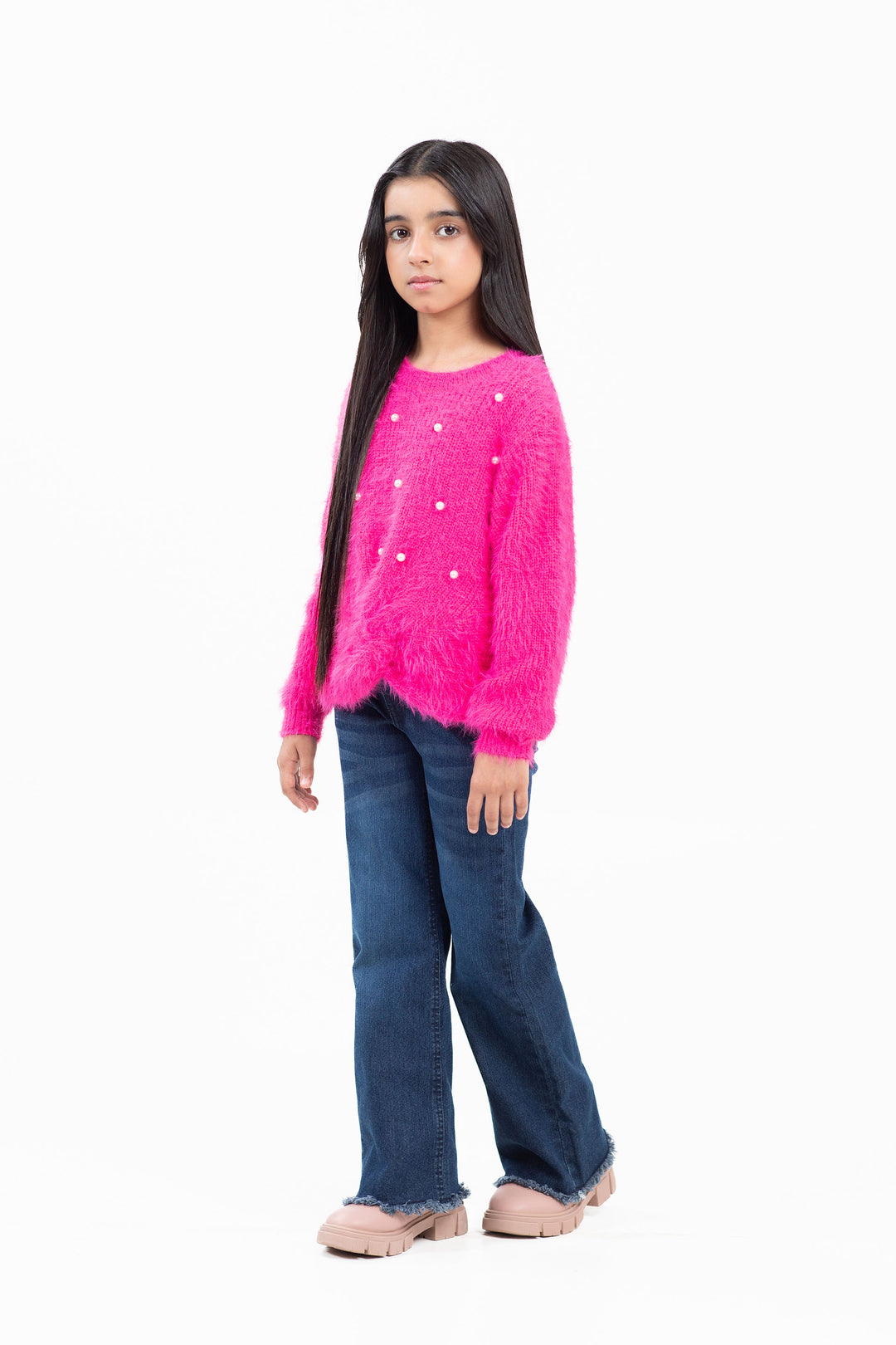 Cropped Embellished Sweater