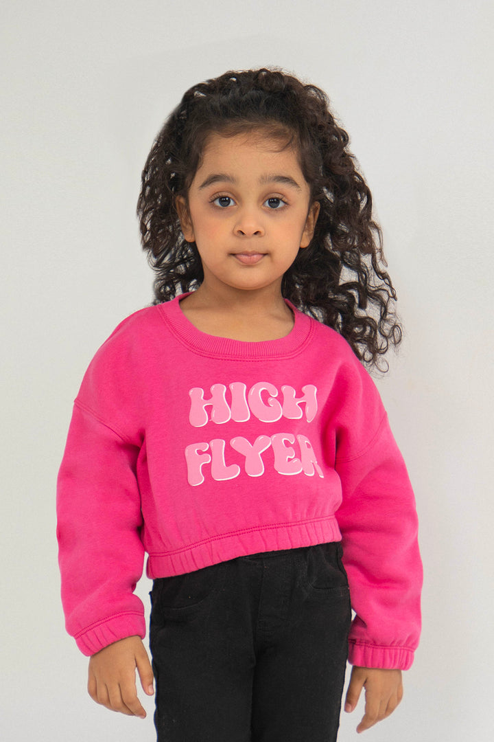 Gathered Sweatshirt Pink