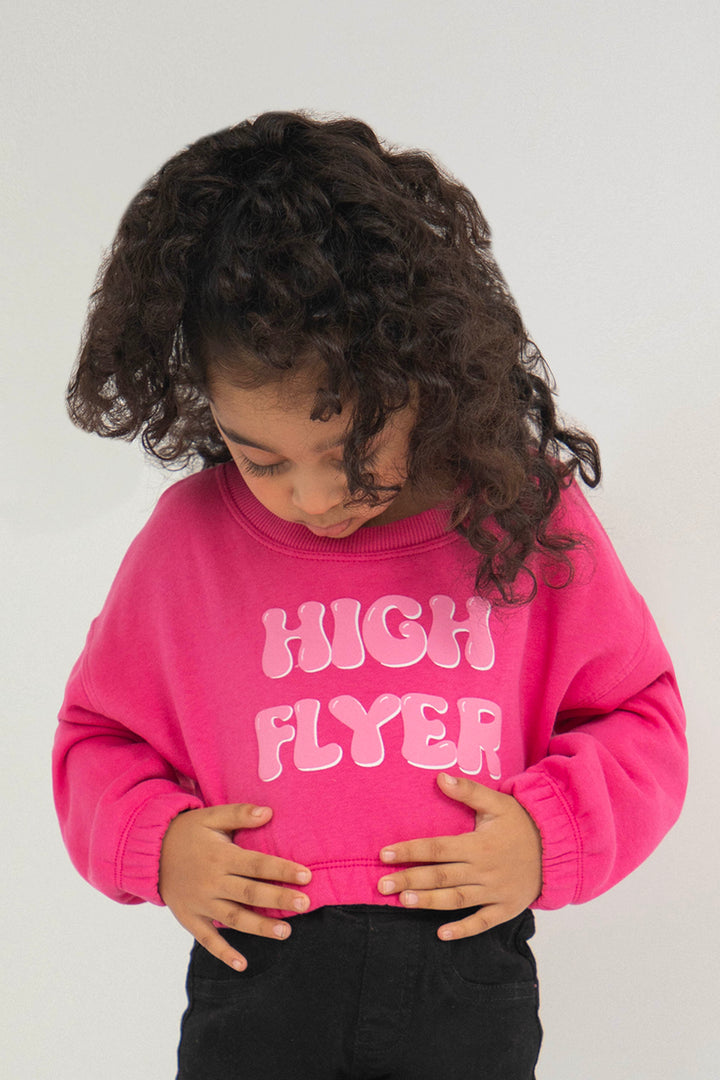 Gathered Sweatshirt Pink