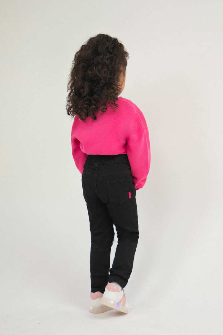 Gathered Sweatshirt Pink