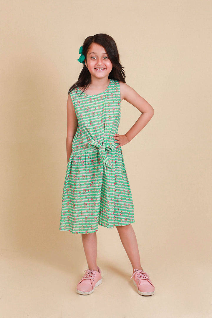 Knotted Dress Aqua Splash