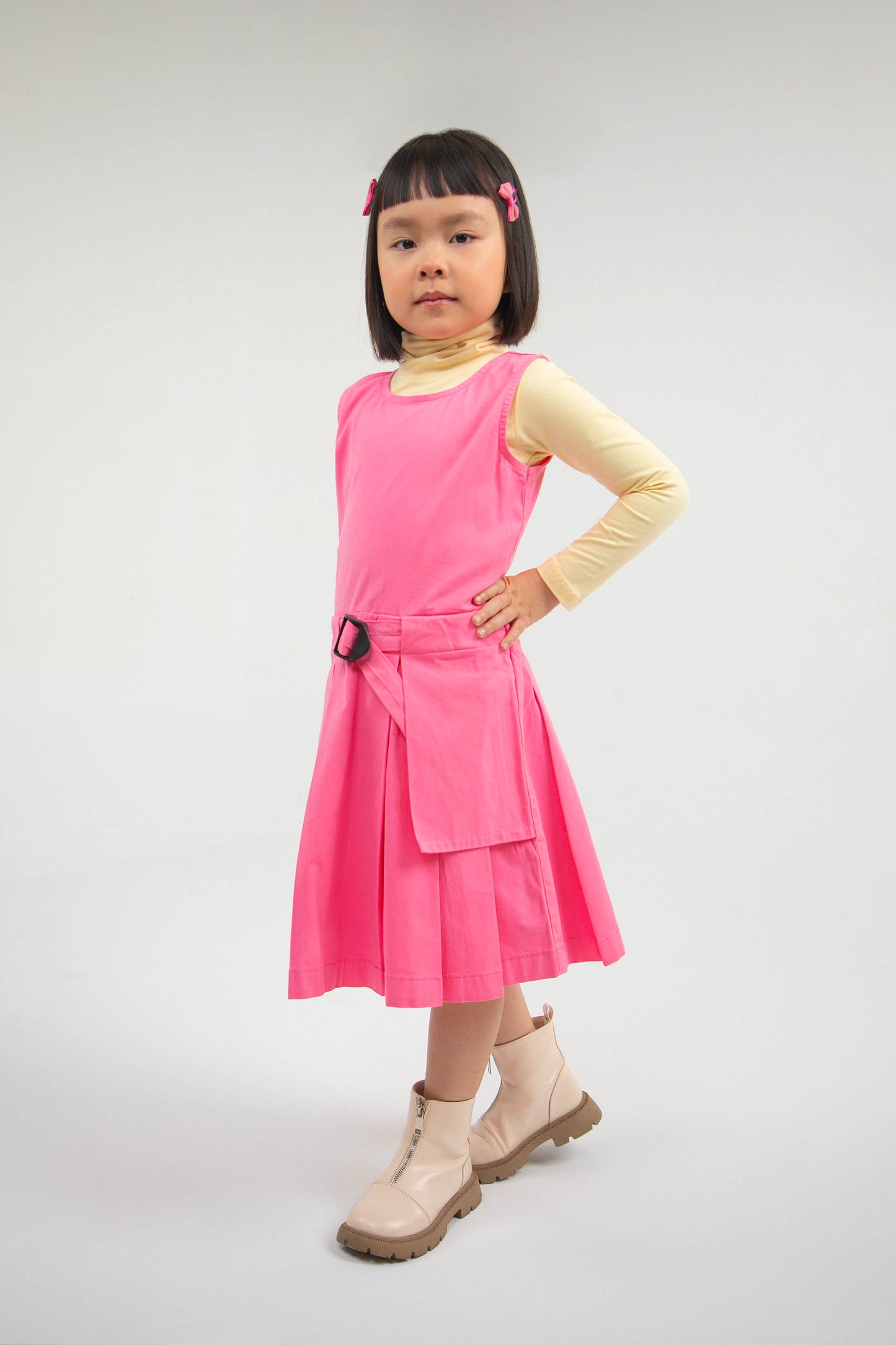 Pleated Dress Pink