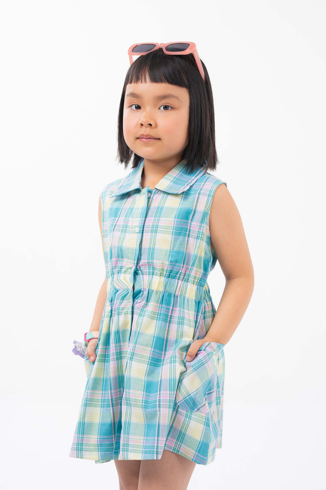 Shirt Dress Aqua Splash