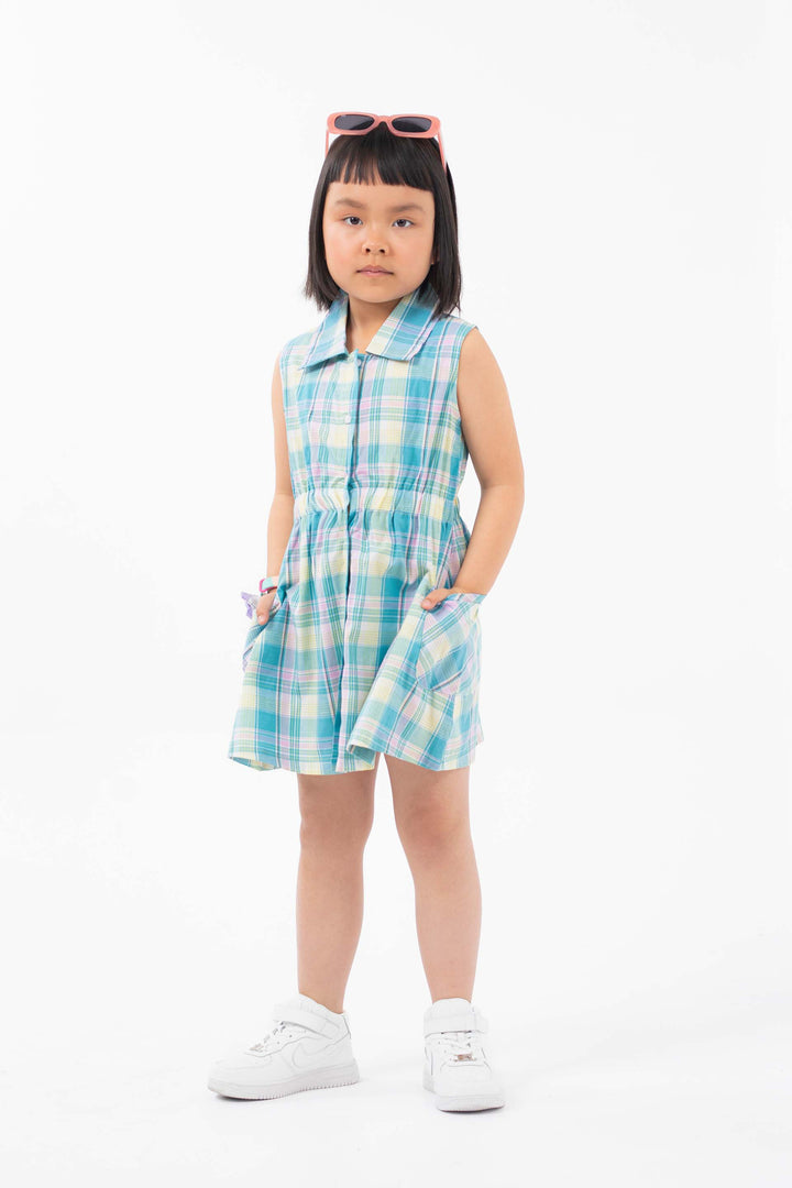 Shirt Dress Aqua Splash