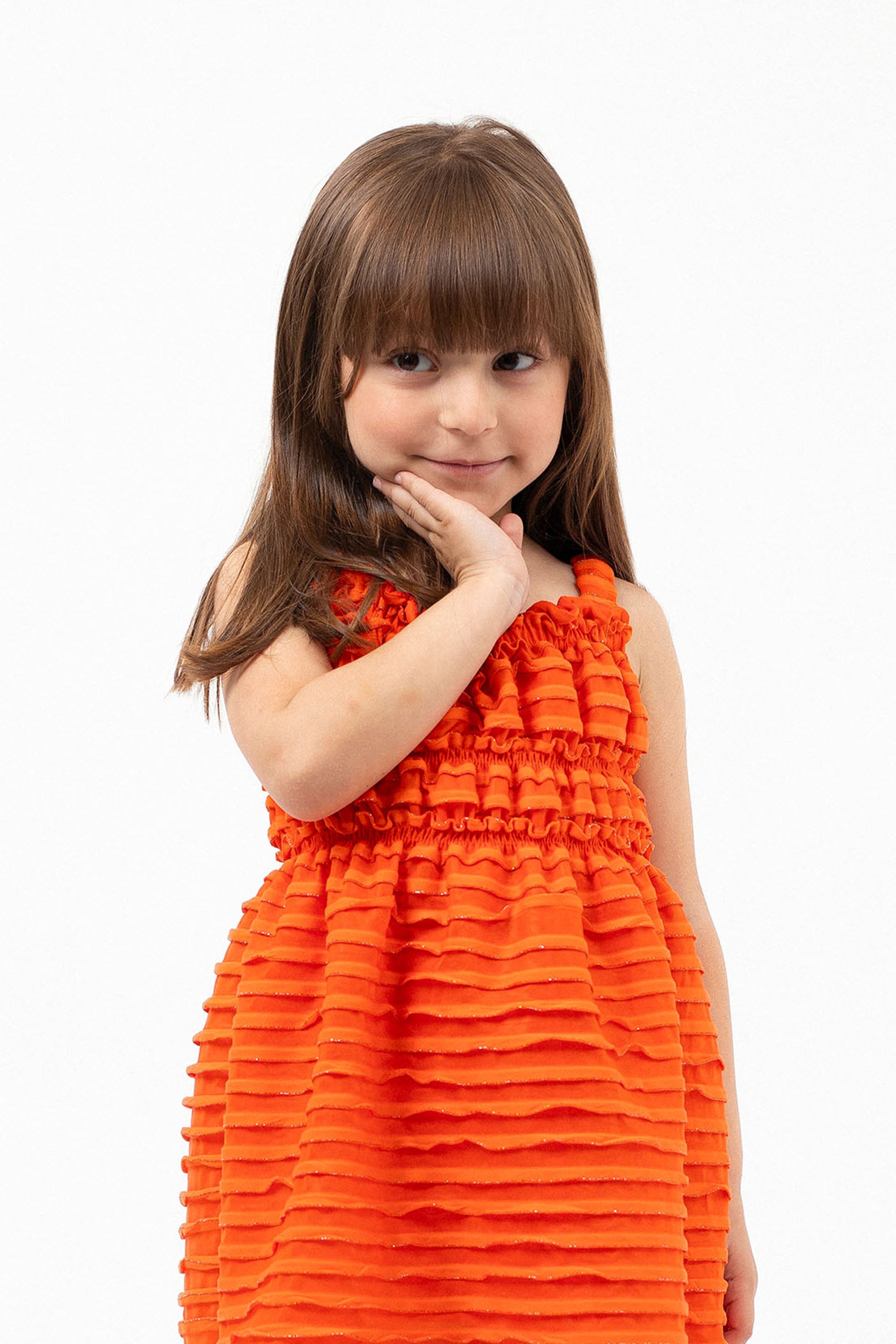 Sequined Dress Orange
