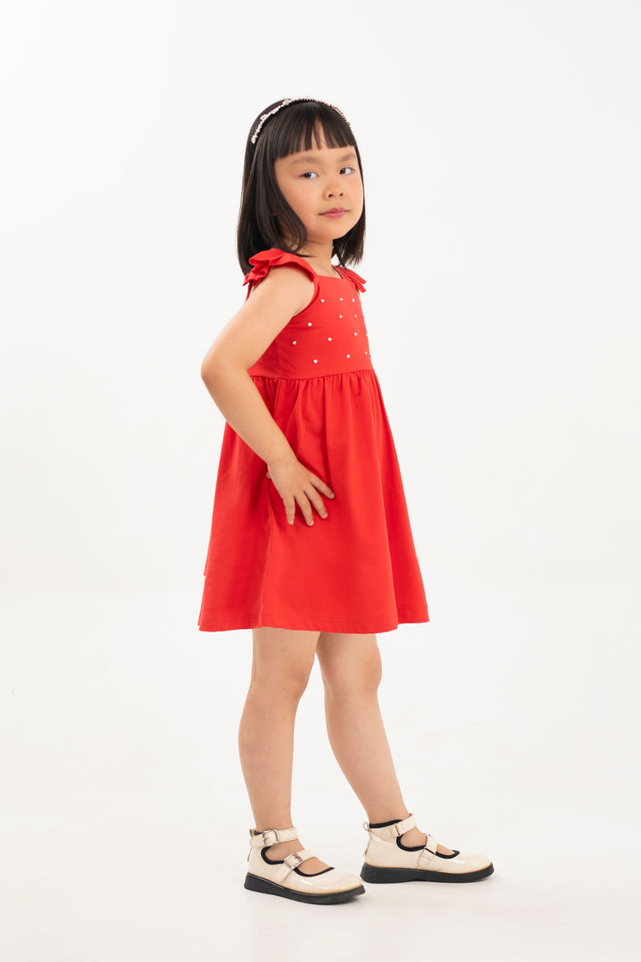 Pearl Dress Red