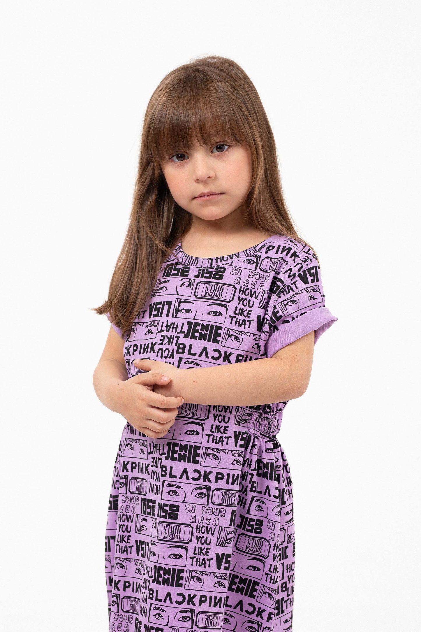 Printed Dress  Purple