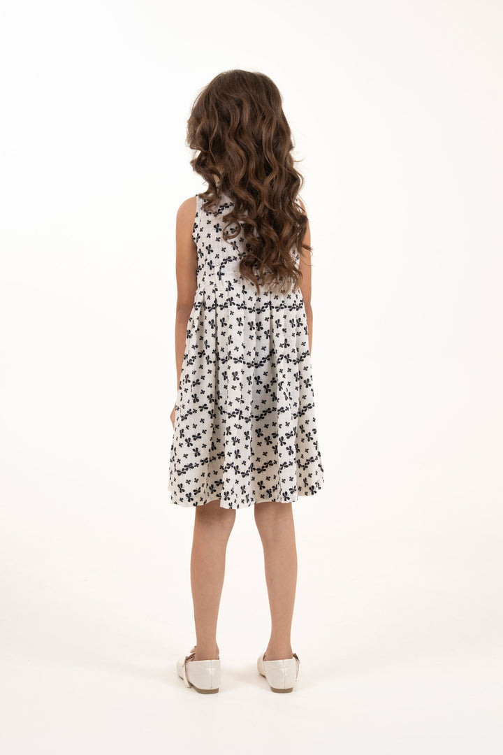 Printed Pleated Dress