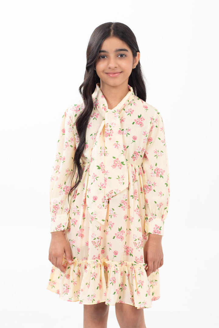 Printed Flared Dress