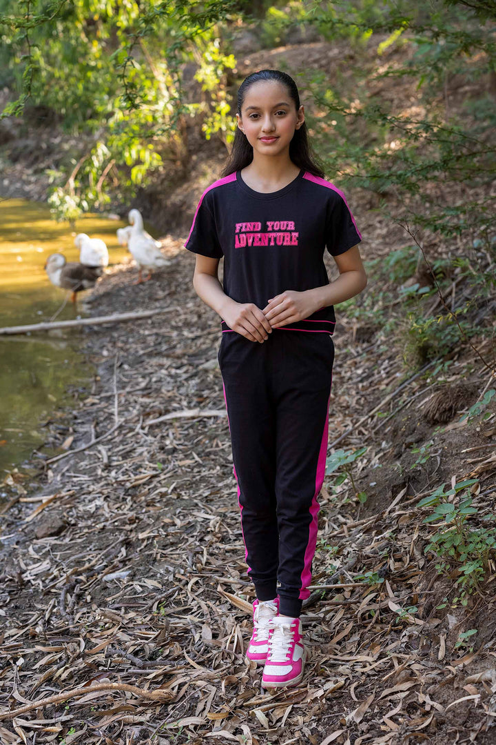 Contrasting Trackpants Pink