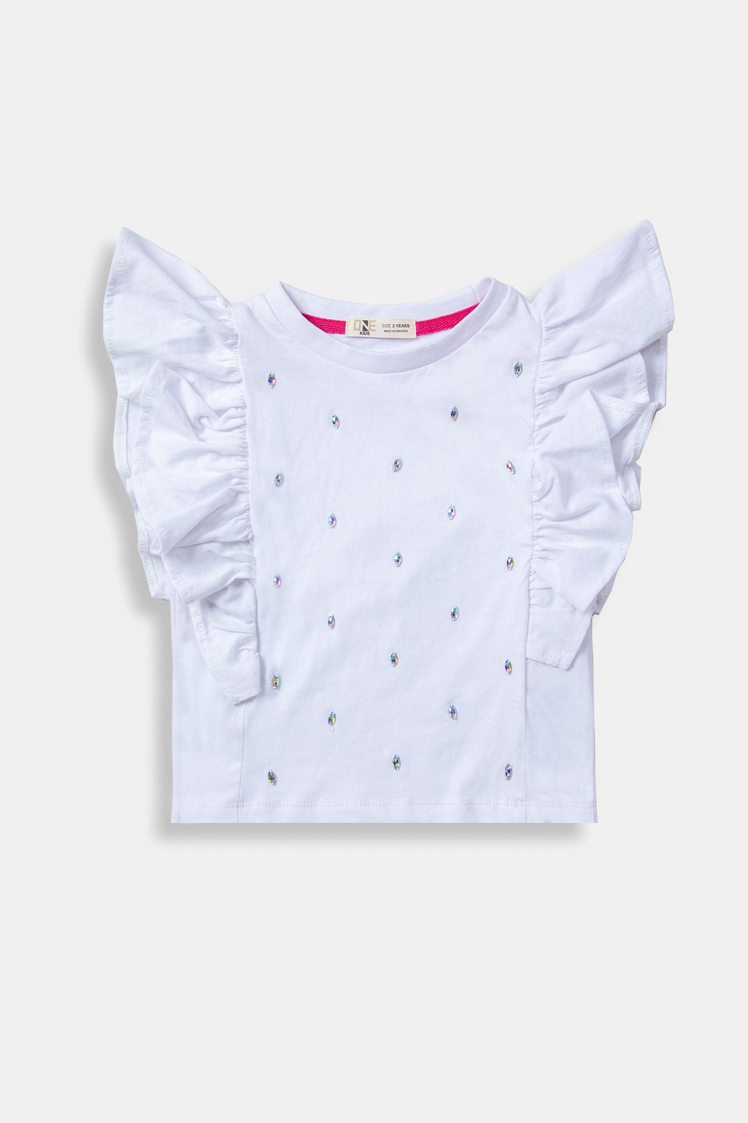 Ruffled Embellished Top