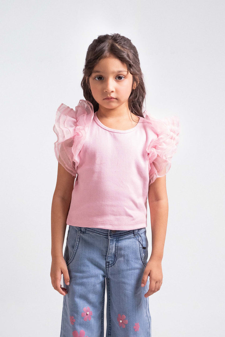 Pearl Ruffled Top