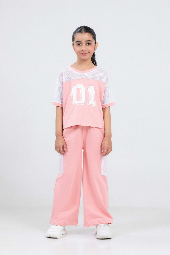 Cropped Mesh Tee