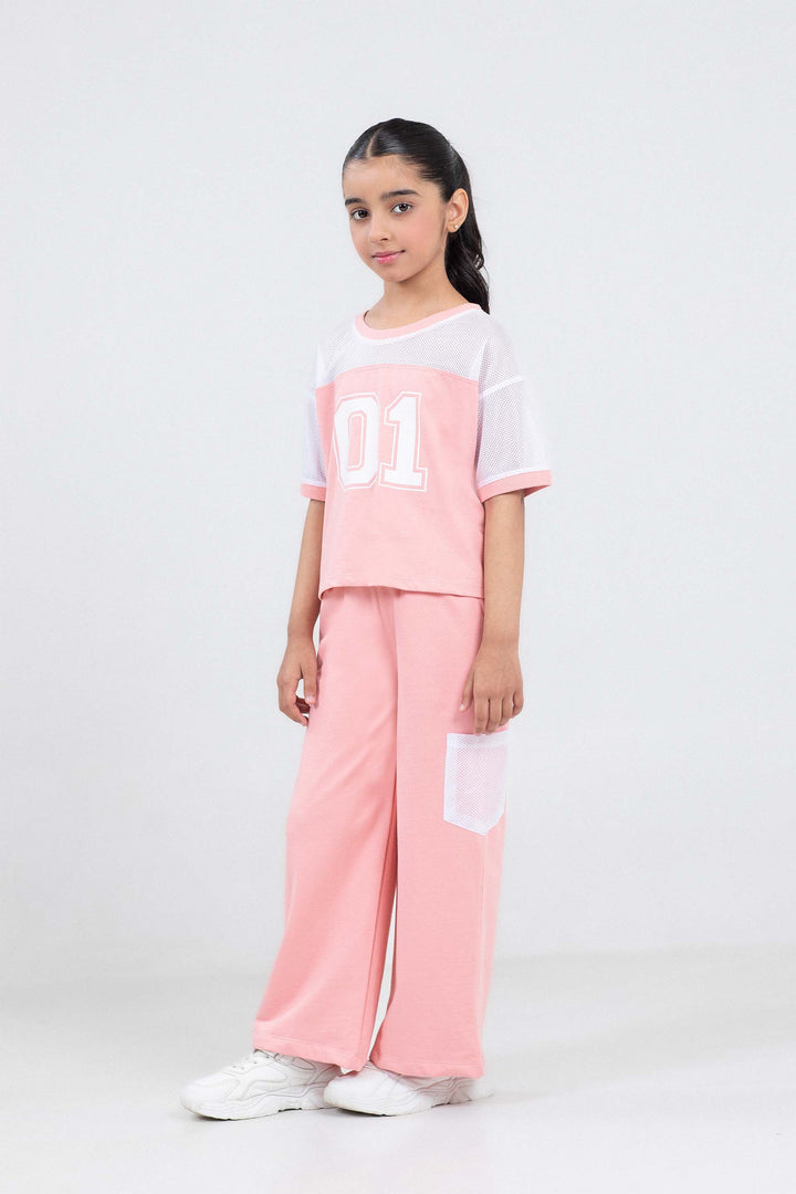 Cropped Mesh Tee