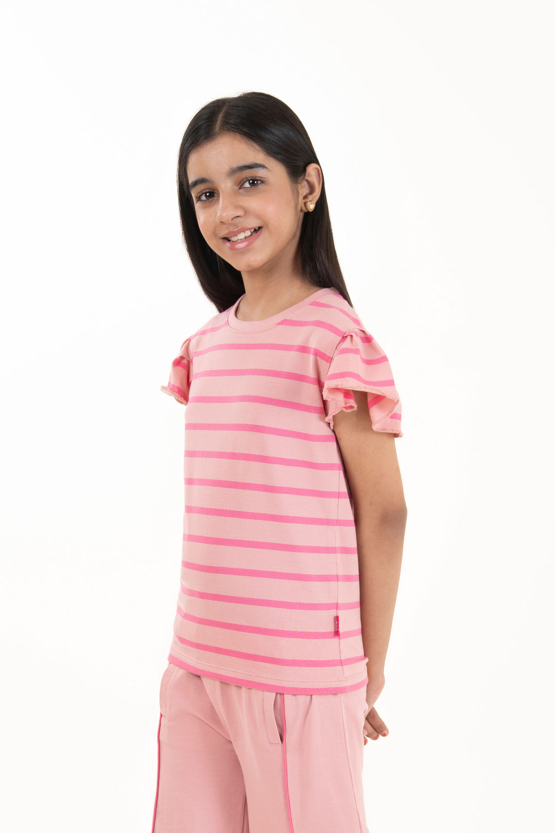 Ruffled Stripe Tee
