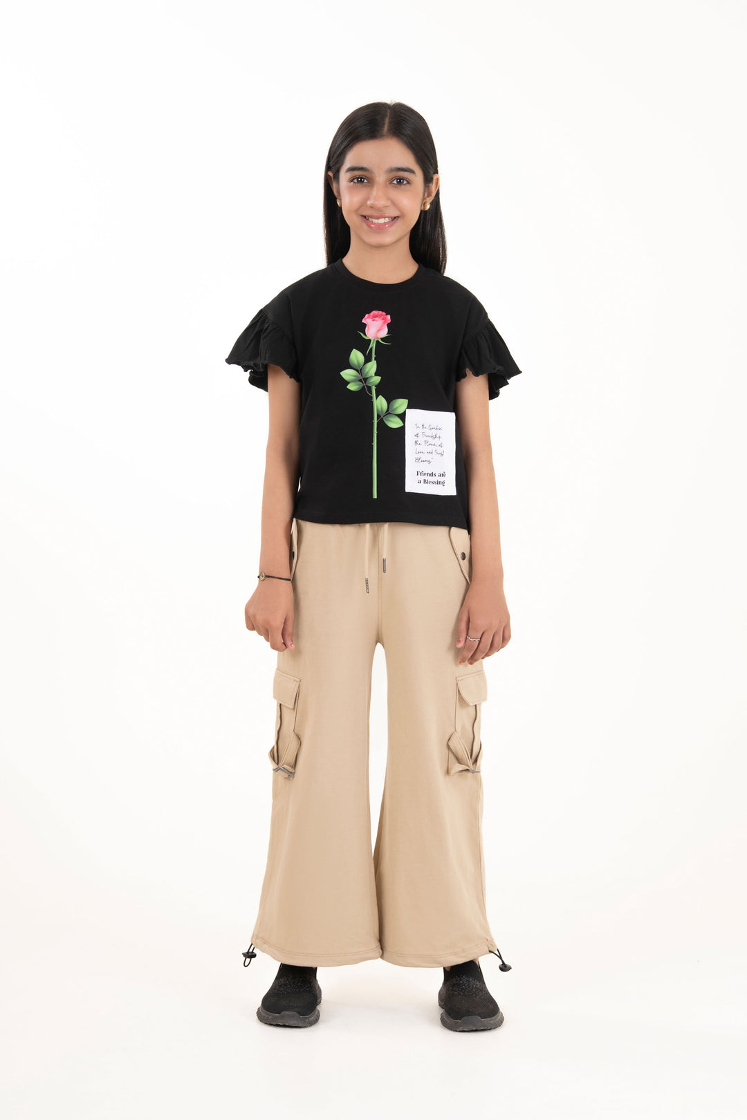 Ruffled Baggy Tee