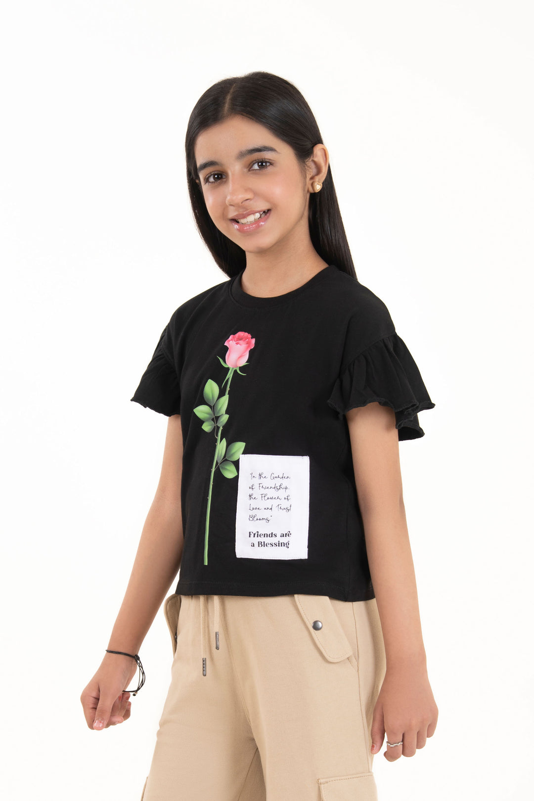 Ruffled Baggy Tee