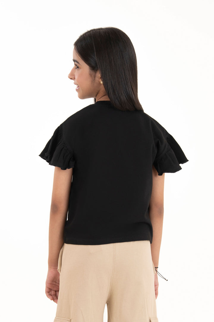 Ruffled Baggy Tee