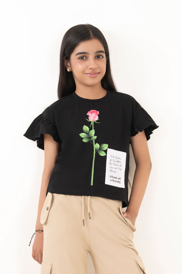 Ruffled Baggy Tee