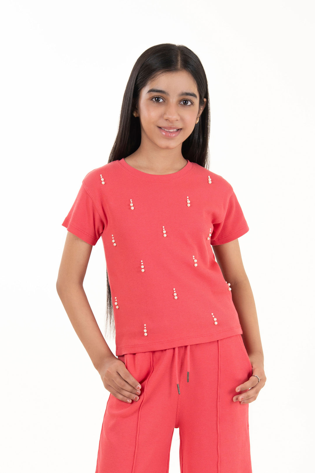 Embellished Rib Tee