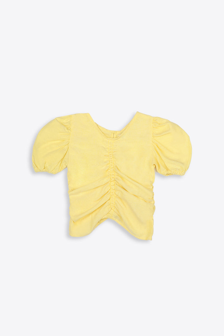 Ruffled Top Yellow