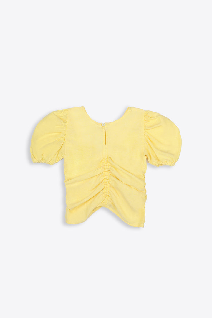 Ruffled Top Yellow