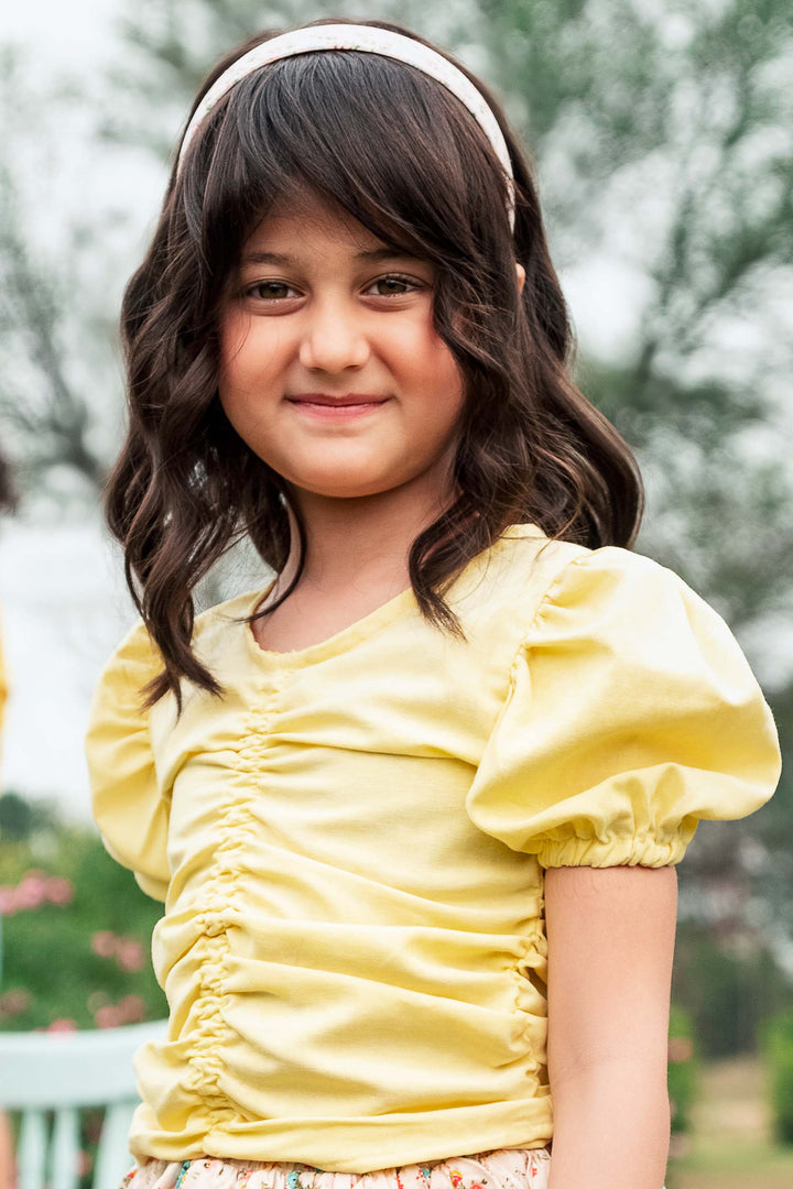 Ruffled Top Yellow