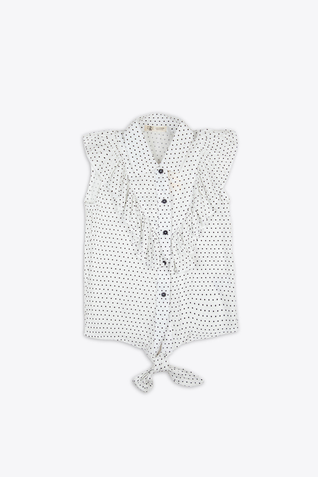 Front Knot Top White