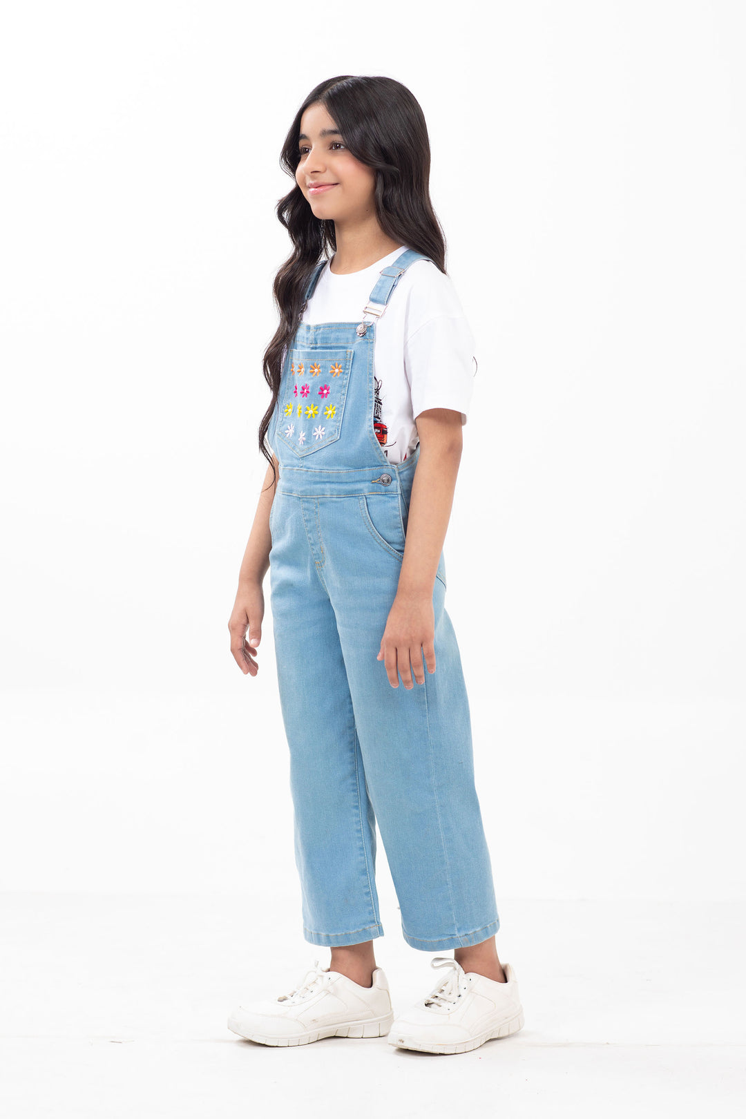 Embroidered Dungarees