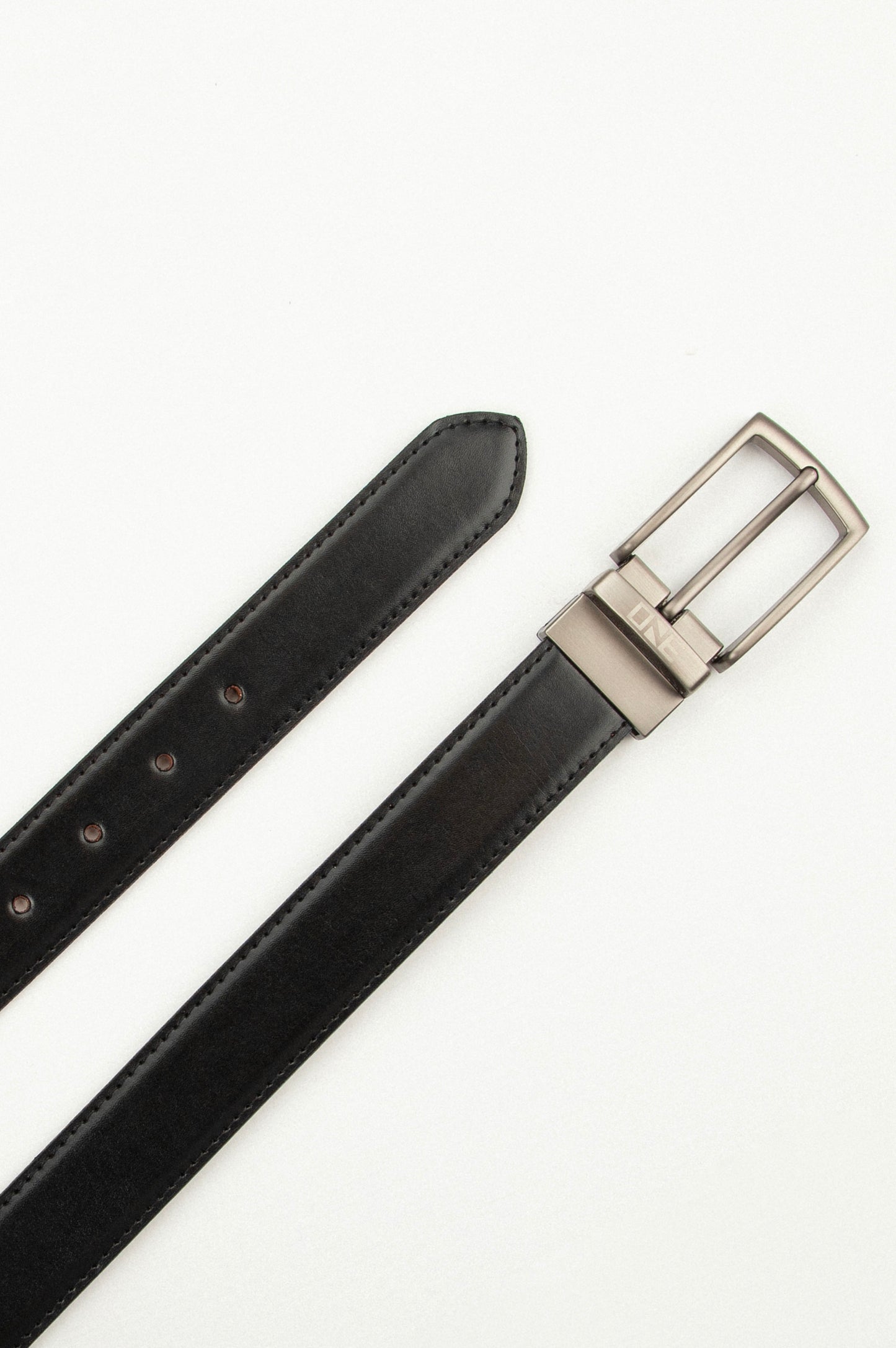 Basic Double Belt Black/Brown