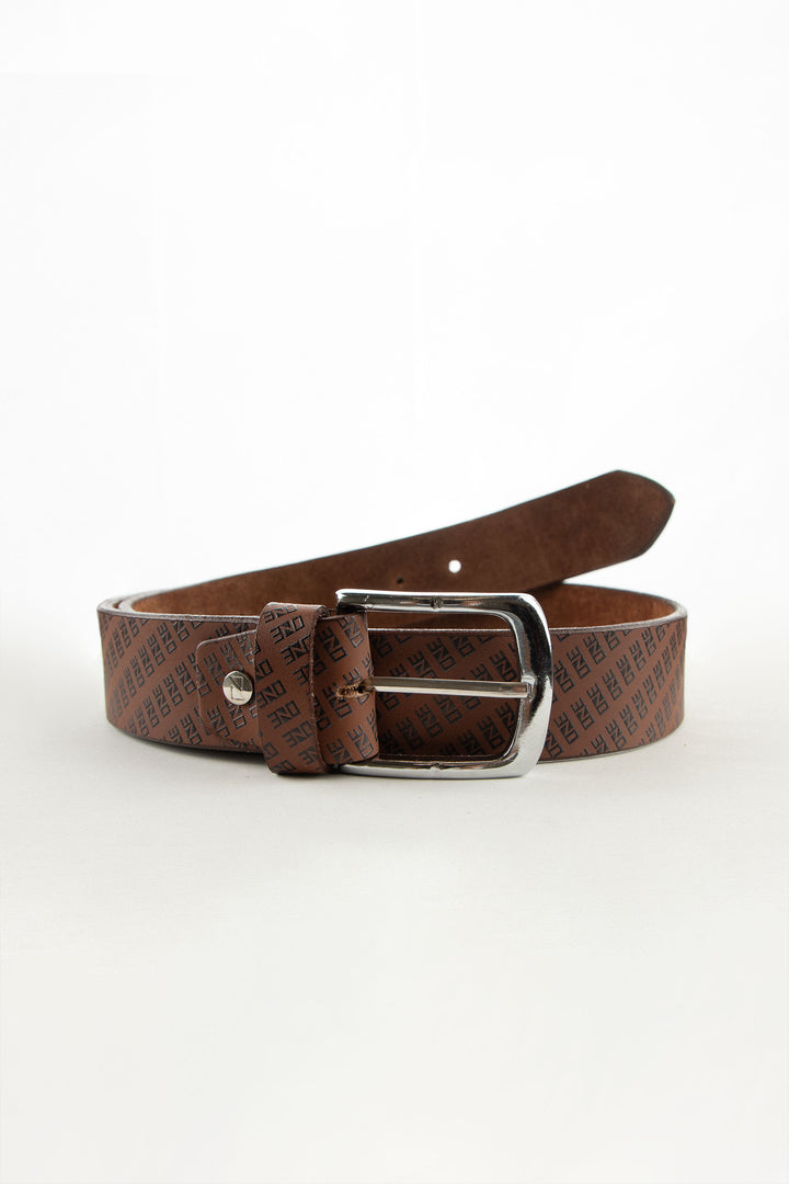 Printed Belt Brown