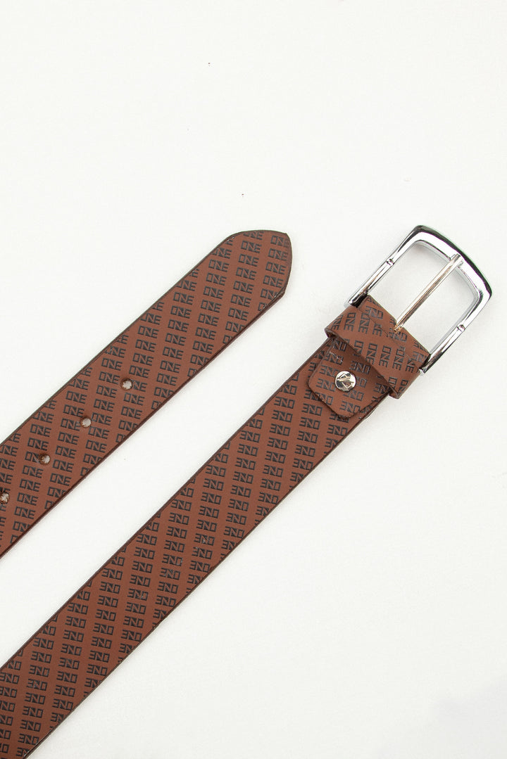 Printed Belt Brown