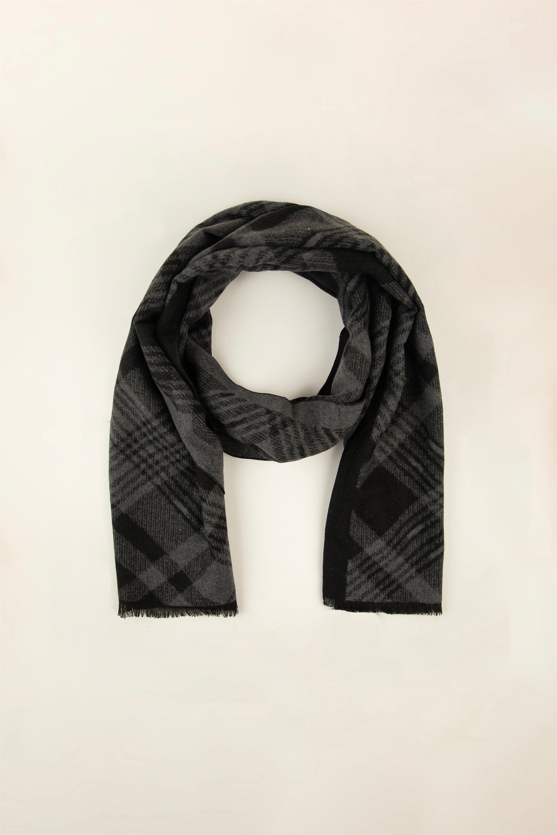 Check Scarf Black/Grey