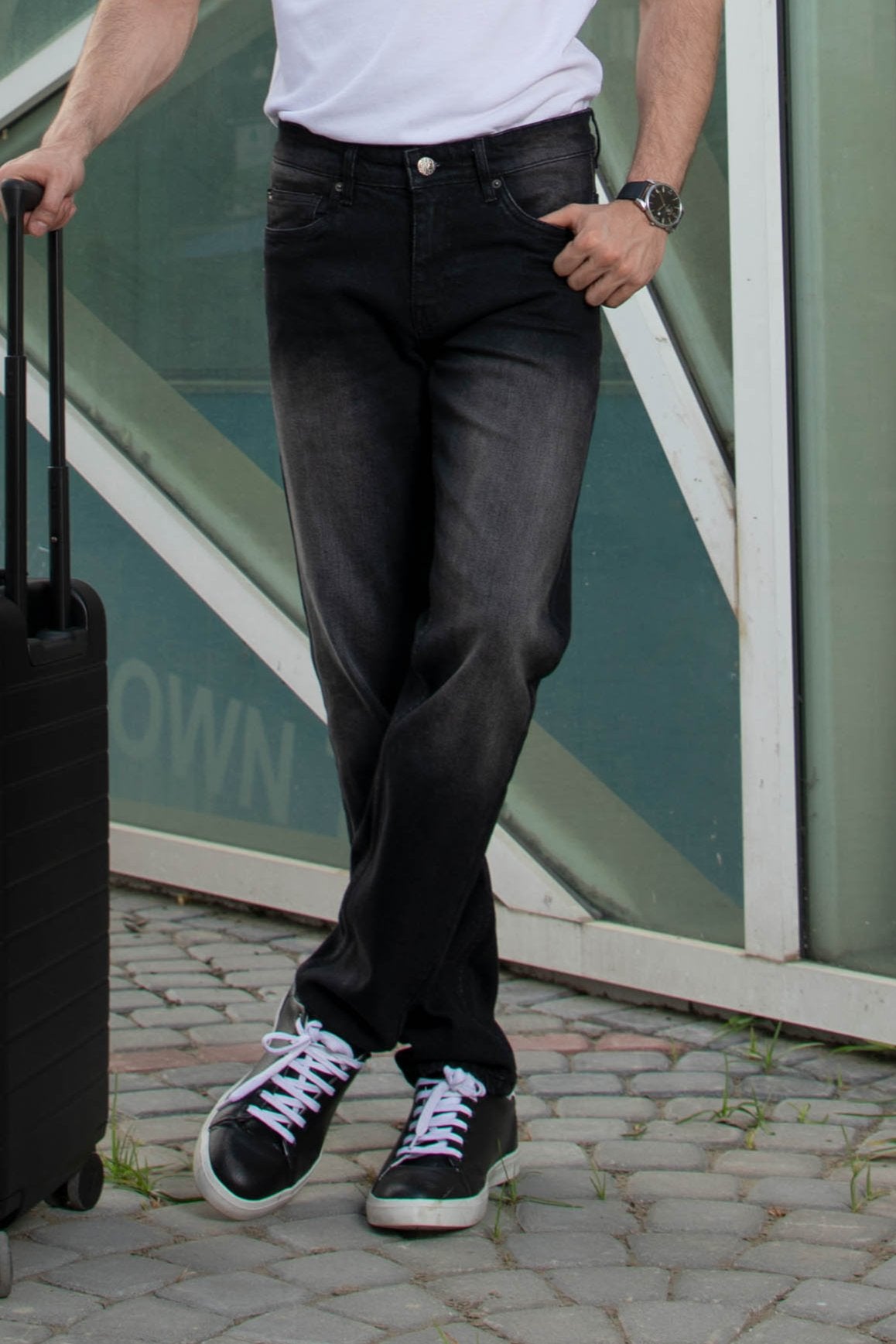 Straight Jeans Black