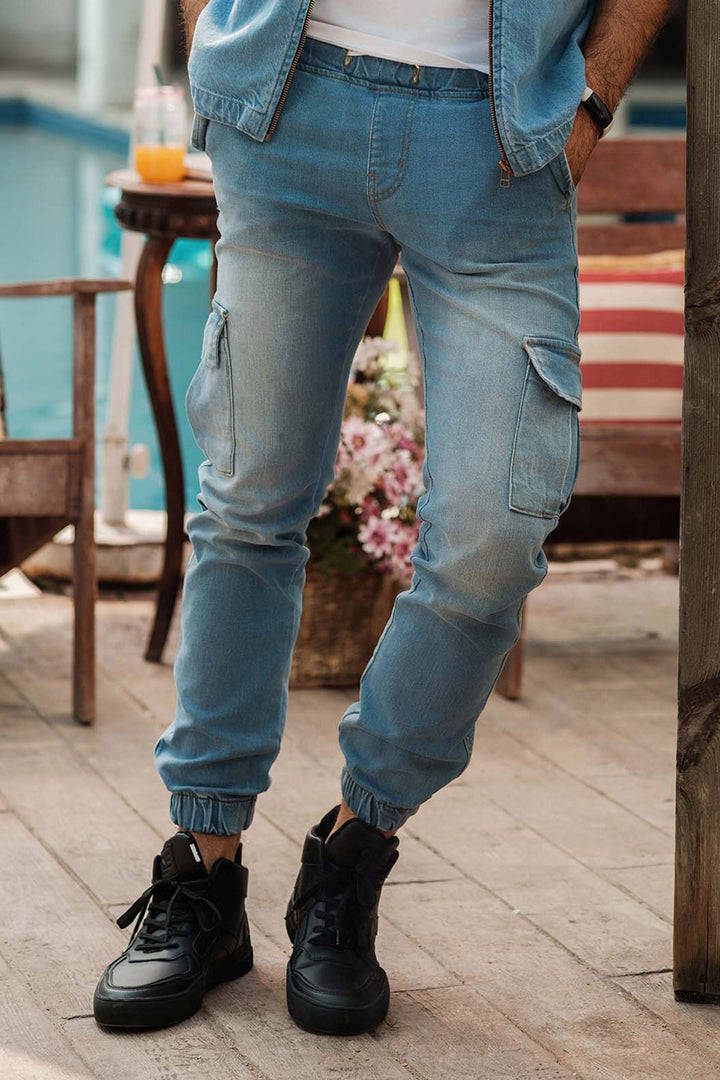 Washed Jogger Jeans