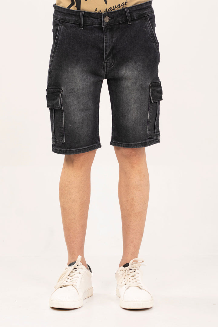 Cargo Denim Shorts