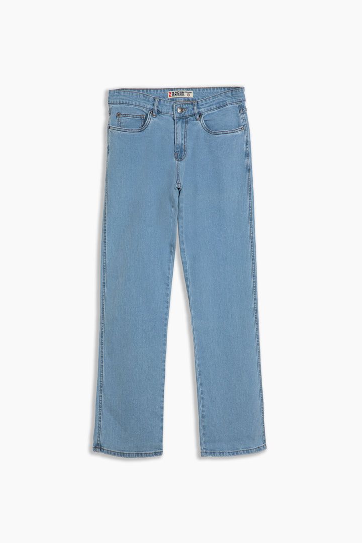 Washed Straight Jeans