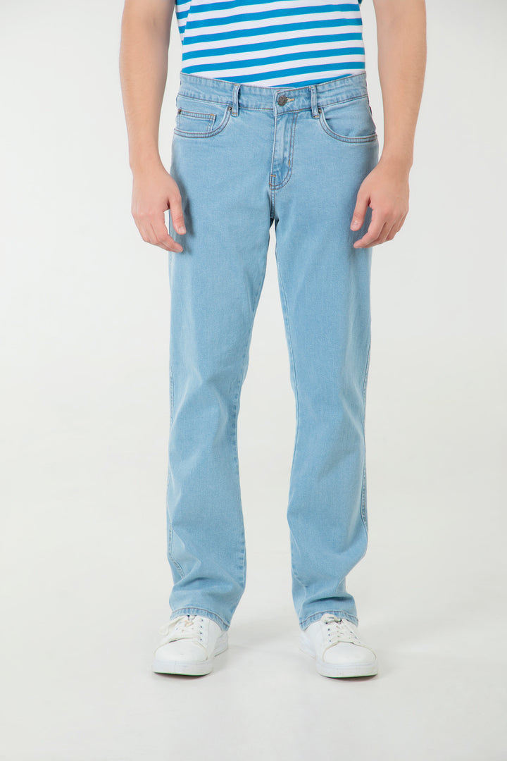 Washed Straight Jeans