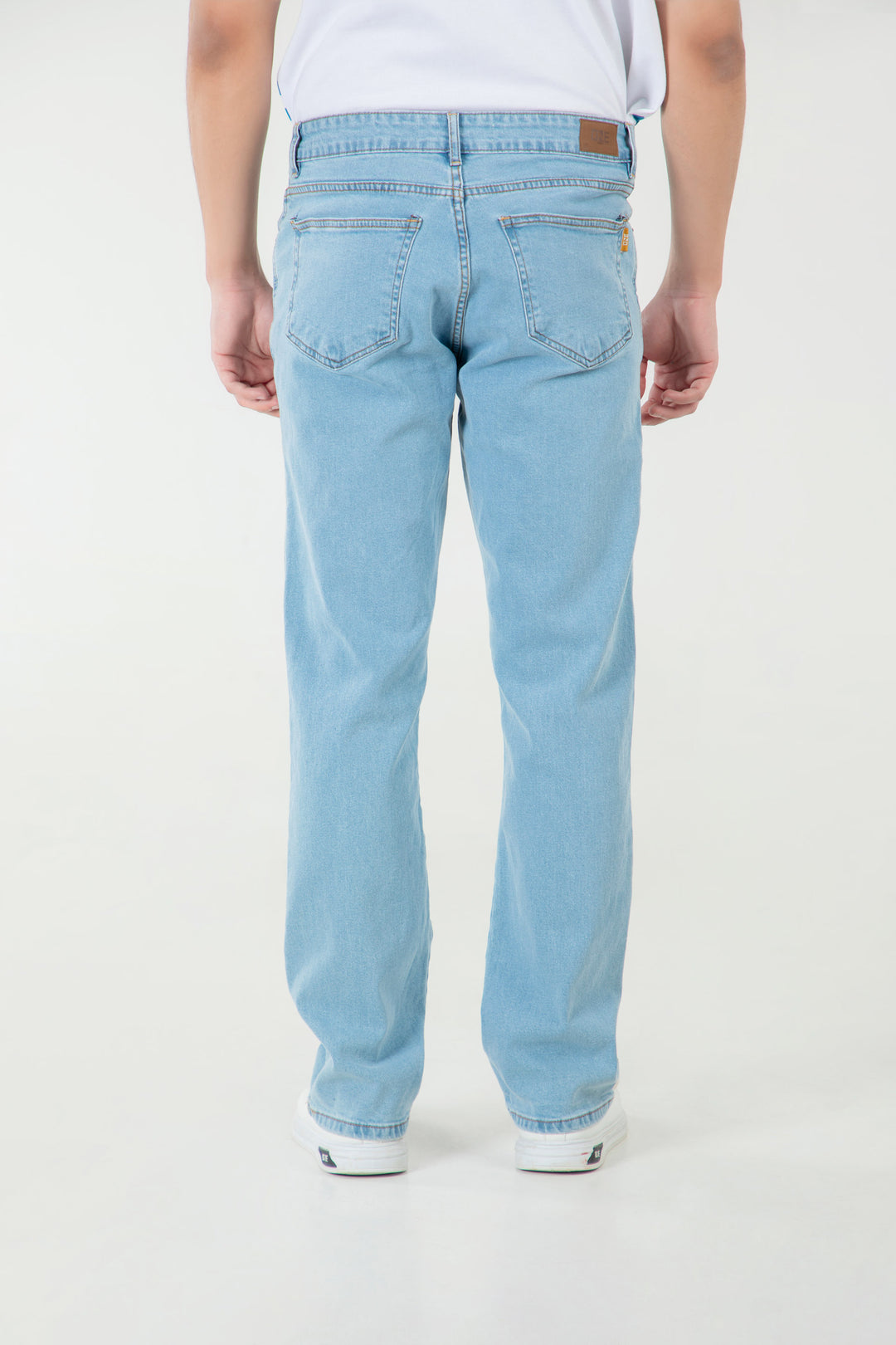 Washed Straight Jeans