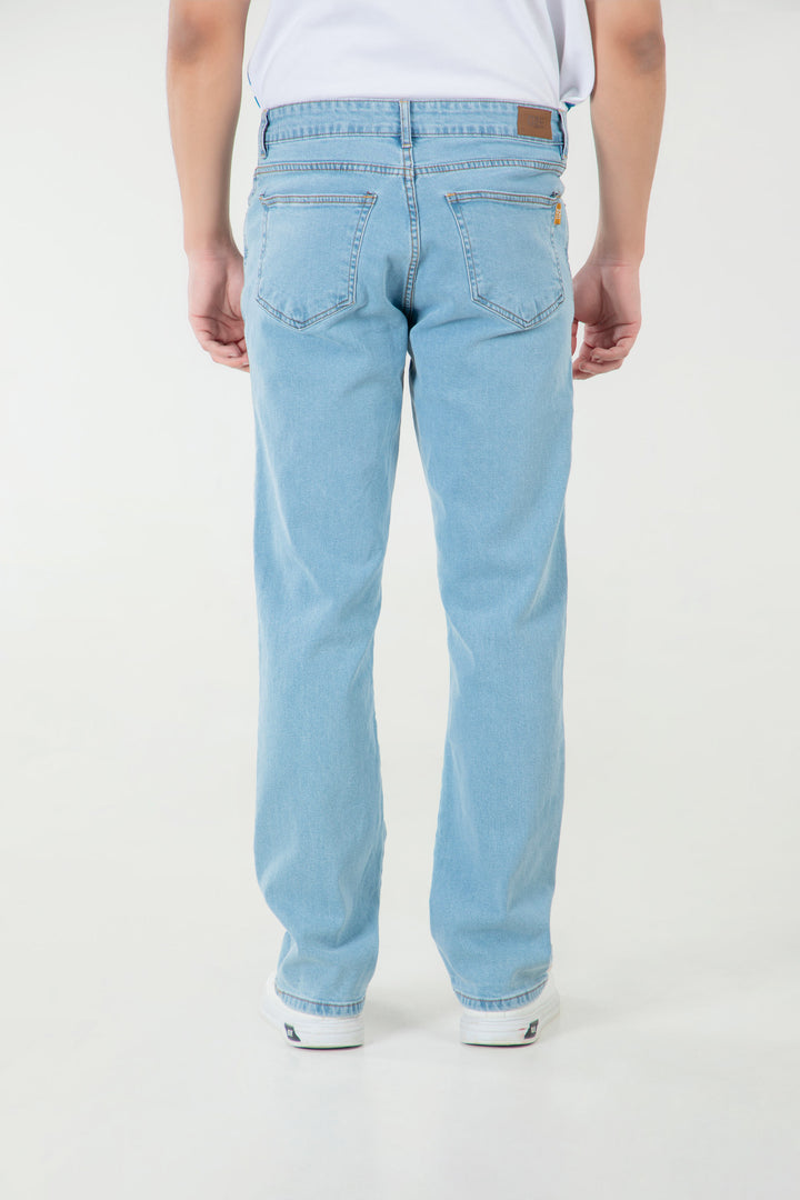 Washed Straight Jeans