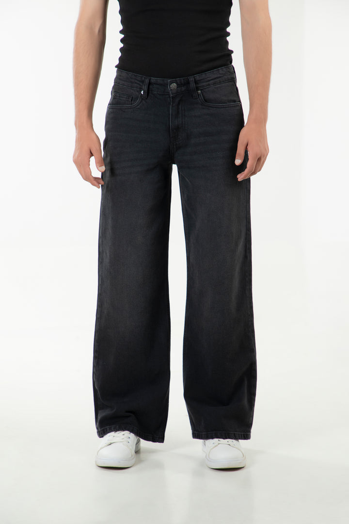 Washed Wide Leg Jeans