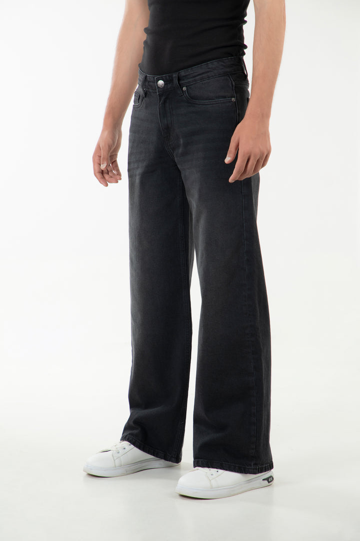 Washed Wide Leg Jeans