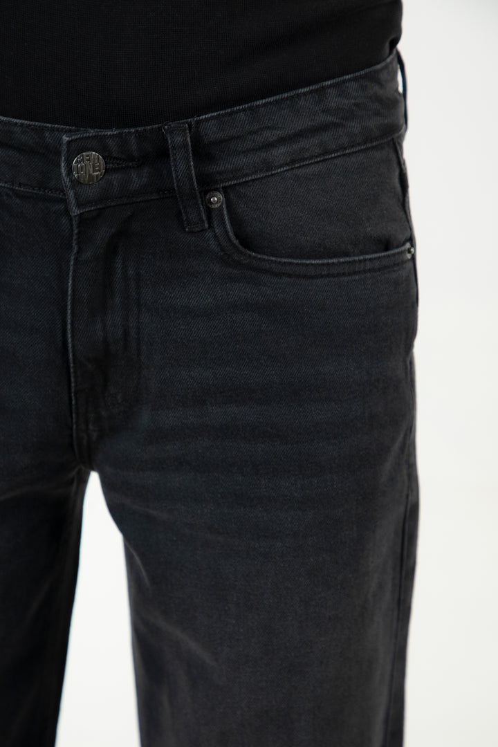 Washed Wide Leg Jeans