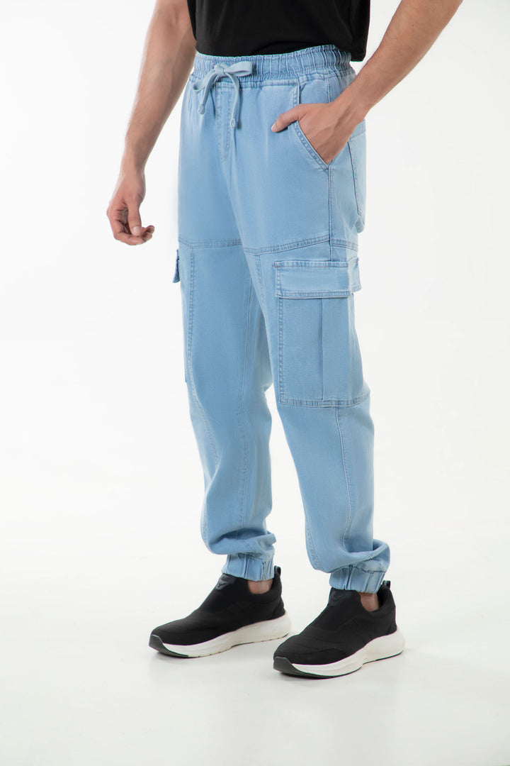 Paneled Jogger Jeans