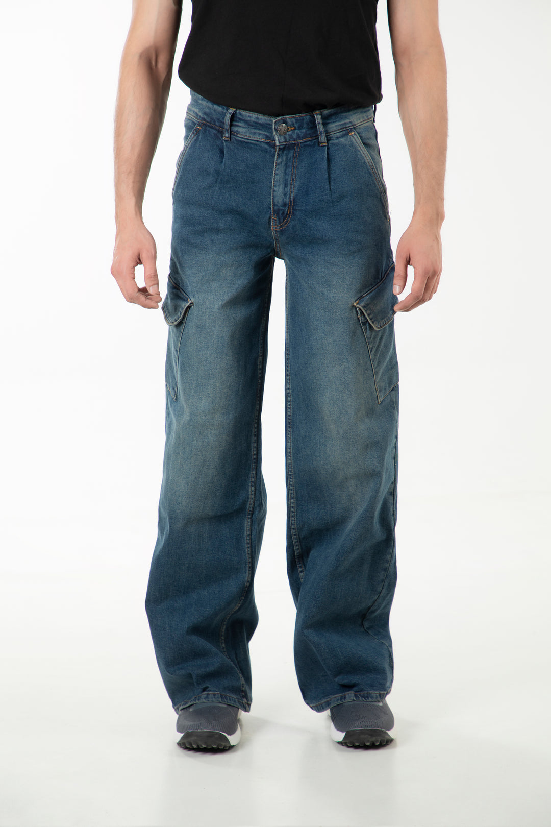 Washed Wide Leg Jeans
