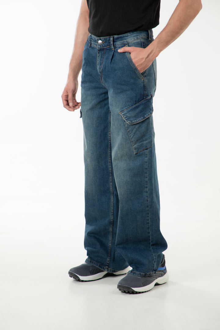 Washed Wide Leg Jeans