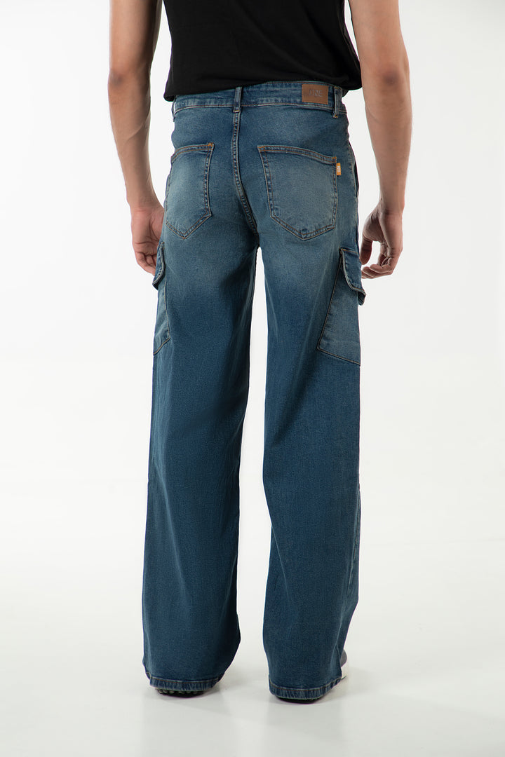 Washed Wide Leg Jeans