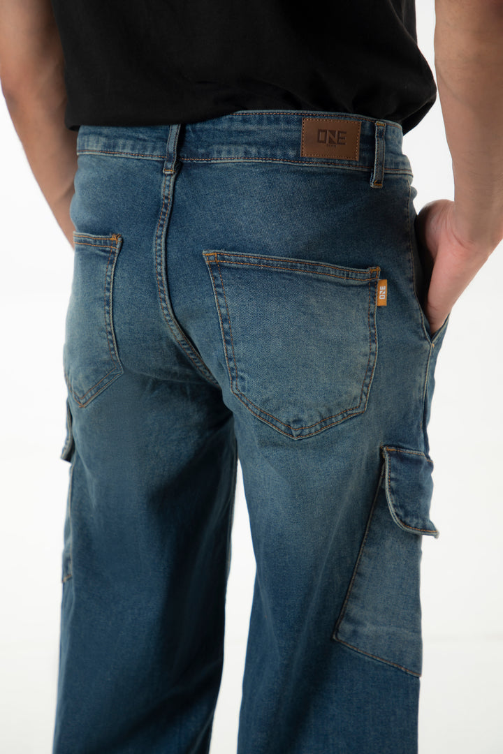 Washed Wide Leg Jeans