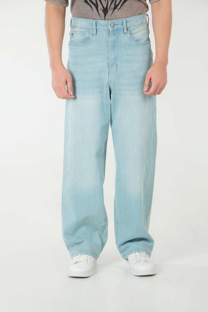 Washed Baggy Jeans